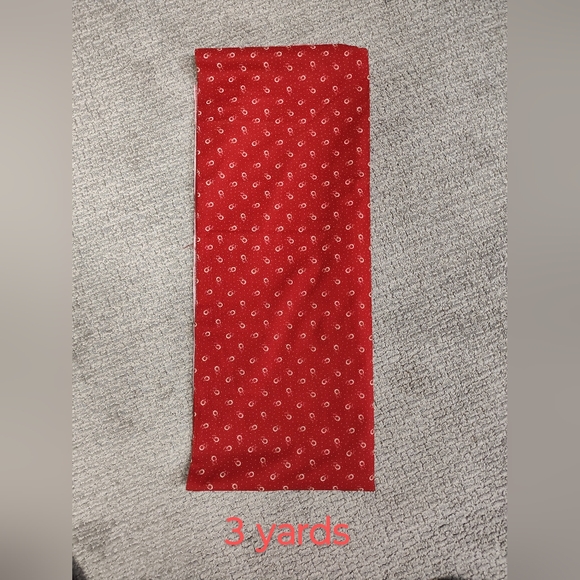 3 Yards Vintage/Antique Fabric - Red Horseshoes - Classic Images Circa 1870-1890 - Picture 2 of 3